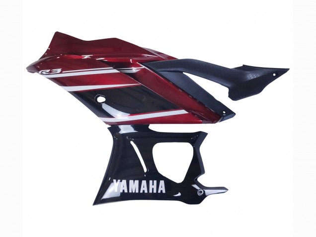 2022-2024 Yamaha YZF R3/R25 Motorcycle Fairing - Red White Glossy Black Canada Websites