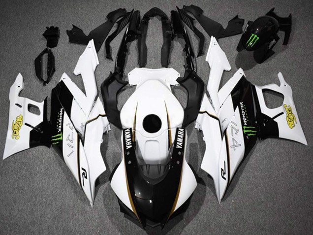 2022-2024 Yamaha YZF R3/R25 Motorcycle Fairings - White Black Green Monster Canada Websites