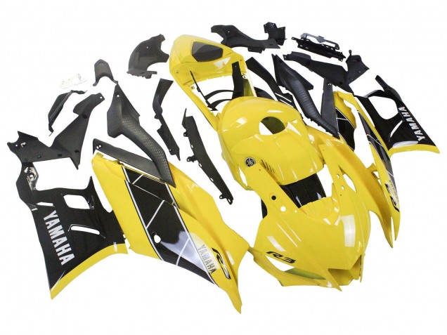 2022-2024 Yamaha YZF R3/R25 Motorcycle Fairing - Yellow Black Canada Websites