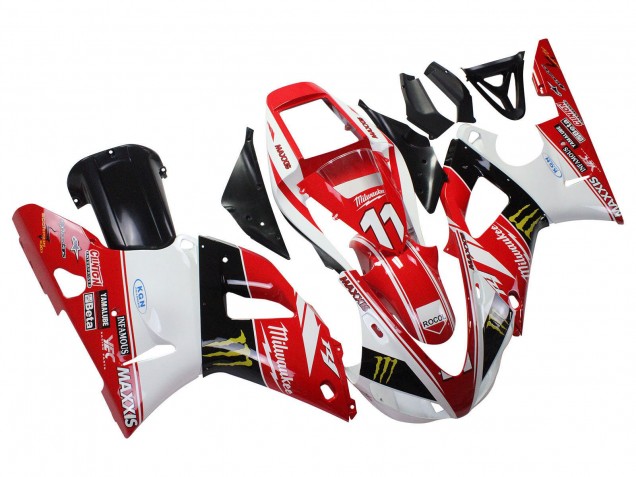 1998-1999 Yamaha YZF 1000 R1 Motorcycle Fairings - Red White Black Yellow Monster Milwaukee MAXXIS 11 Canada Websites