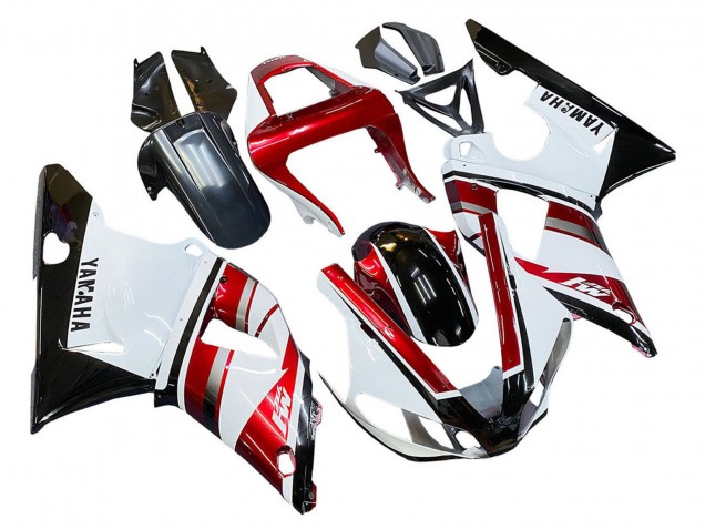 2000-2001 Yamaha YZF 1000 R1 Motorcycle Fairing - Red White Glossy Black Canada Websites