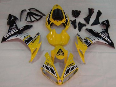 2004-2006 Yamaha YZF 1000 R1 Motorcycle Fairings - Yellow White Glossy Black Canada Websites