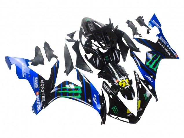 2004-2006 Yamaha YZF 1000 R1 Motorcycle Fairings - Blue Black Yellow Green Monster Yamalube ENEOS 69 Canada Websites