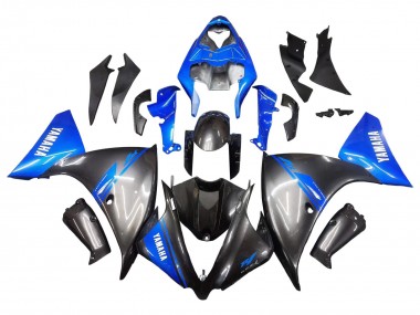 2012-2014 Yamaha YZF 1000 R1 Motorcycle Fairings - Blue Glossy Black Canada Websites