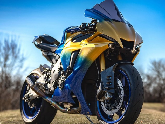 2020-2025 Yamaha YZF 1000 R1 Motorcycle Fairings - Blue Gold Canada Websites