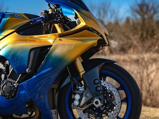 2020-2025 Yamaha YZF 1000 R1 Motorcycle Fairings - Blue Gold Canada Websites