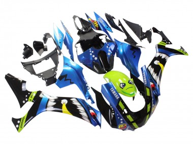 2020-2025 Yamaha YZF 1000 R1 Motorcycle Fairings - Blue Green Black Shark Canada Websites
