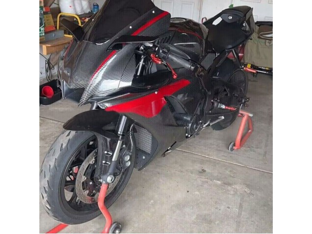 2020-2025 Yamaha YZF 1000 R1 Motorcycle Fairings - Black Carbon Fiber Red Canada Websites