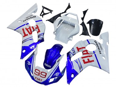 1998-2002 Yamaha YZF 600 R6 Motorcycle Fairings - White Blue Red Fiat 99 Canada Websites