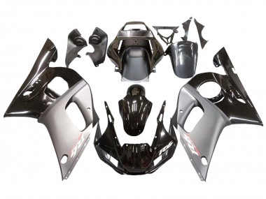 1998-2002 Yamaha YZF 600 R6 Motorcycle Fairings - Silver Glossy Black Canada Websites