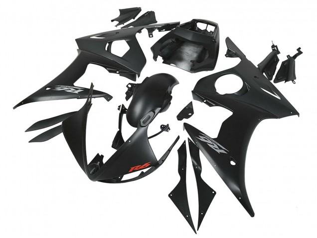 2006-2009 Yamaha YZF R6S Motorcycle Fairings - Matte Black Canada Websites