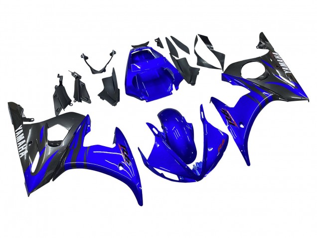 2006-2009 Yamaha YZF R6S Motorcycle Fairings - Blue Black Canada Websites