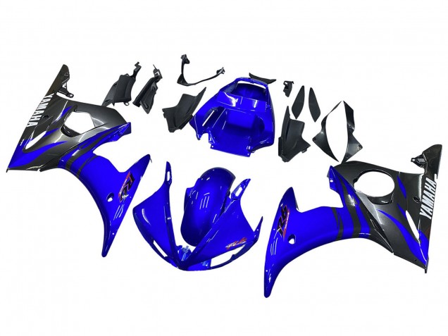 2006-2009 Yamaha YZF R6S Motorcycle Fairings - Blue Black Canada Websites