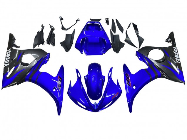 2006-2009 Yamaha YZF R6S Motorcycle Fairings - Blue Black Canada Websites