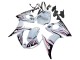 2006-2009 Yamaha YZF R6S Motorcycle Fairings - White with Dark Black Flame Canada Websites