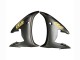 2003-2004 Yamaha YZF R6 Motorcycle Fairings - Glossy Black Matte Black Gold Decals Canada Websites