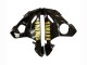 2003-2004 Yamaha YZF R6 Motorcycle Fairings - Glossy Black Matte Black Gold Decals Canada Websites