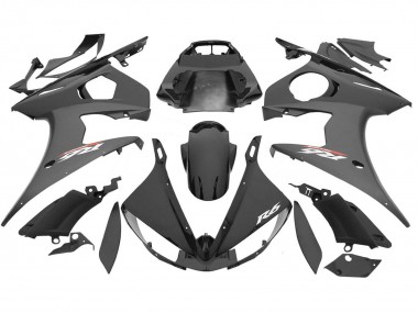 2006-2009 Yamaha YZF R6S Motorcycle Fairings - Glossy Black Matte Black Canada Websites