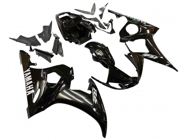 2005 Yamaha YZF 600 R6 Motorcycle Fairings - Glossy Black Canada Websites