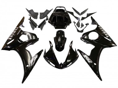 2005 Yamaha YZF 600 R6 Motorcycle Fairings - Glossy Black Canada Websites