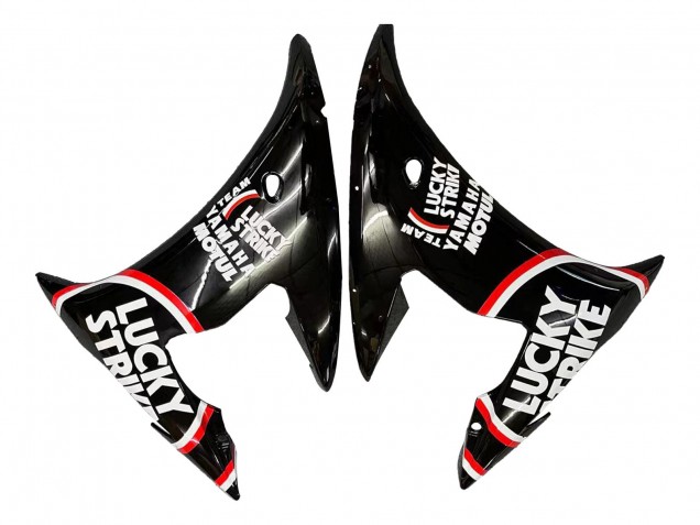 2005 Yamaha YZF 600 R6 Motorcycle Fairings - Glossy Black White Lucky Strike Motul Canada Websites
