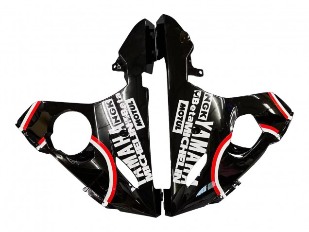 2005 Yamaha YZF 600 R6 Motorcycle Fairings - Glossy Black White Lucky Strike Motul Canada Websites