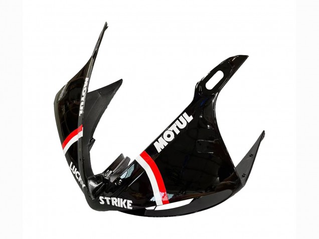 2005 Yamaha YZF 600 R6 Motorcycle Fairings - Glossy Black White Lucky Strike Motul Canada Websites