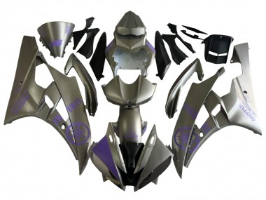 2006-2007 Yamaha YZF 600 R6 Motorcycle Fairings - Grey Purple Motul Canada Websites