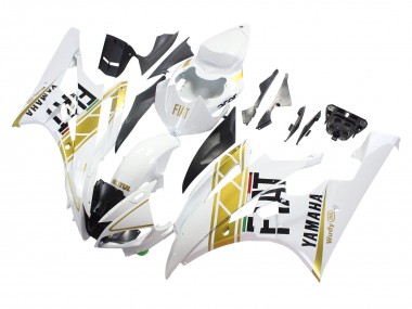 2006-2007 Yamaha YZF 600 R6 Motorcycle Fairings - White Gold Black Fiat Canada Websites