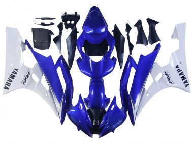 2006-2007 Yamaha YZF 600 R6 Motorcycle Fairings - White Blue Black Canada Websites