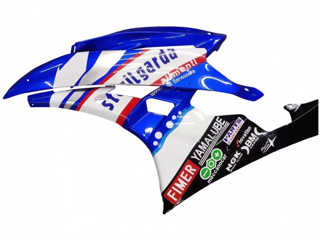 2006-2007 Yamaha YZF 600 R6 Motorcycle Fairings - White Blue Black Fimer Volvo Yamalube Sterilgarda Canada Websites