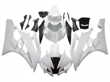 2006-2007 Yamaha YZF 600 R6 Motorcycle Fairings - White Canada Websites