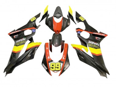 2008-2016 Yamaha YZF 600 R6 Motorcycle Fairings - Yellow Orange Black Carbon Fiber Style Canada Websites
