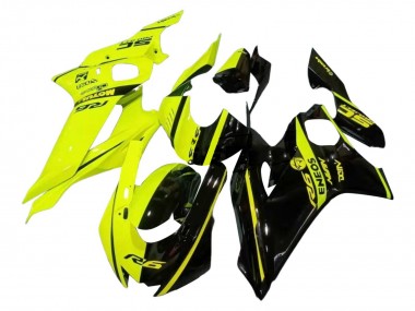 2017-2023 Yamaha YZF 600 R6 Motorcycle Fairings - Neon Yellow Glossy Black Split Canada Websites