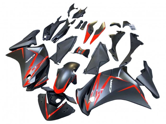 2011-2015 Honda CBR250RR Motorcycle Fairings - Matte Black Red Stripe Canada Websites