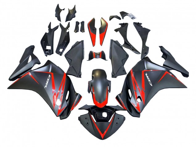 2011-2015 Honda CBR250RR Motorcycle Fairings - Matte Black Red Stripe Canada Websites