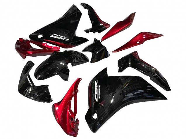 2011-2015 Honda CBR250RR Motorcycle Fairings - Glossy Black Red Canada Websites
