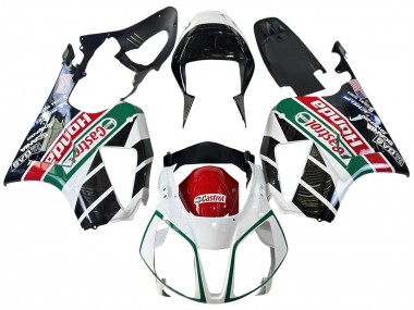 2000-2006 Honda VTR1000 Motorcycle Fairings - White Red Green Glossy Black Castrol Canada Websites