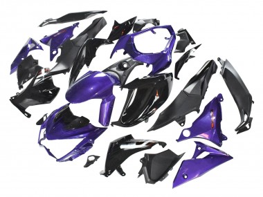 2014-2019 Kawasaki Z1000 Motorcycle Fairings - Purple Glossy Black Matte Black Canada Websites