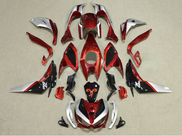 2014-2019 Kawasaki Z1000 Motorcycle Fairings - Red Silver Black Canada Websites
