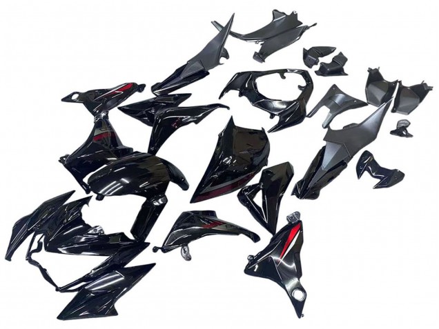 2013-2018 Kawasaki Z800 Motorcycle Fairings - Glossy Black Red Canada Websites