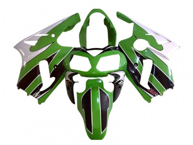 2002-2006 Kawasaki ZX12R Motorcycle Fairings - White Green Black Canada Websites