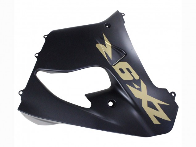 2000-2001 Kawasaki ZX9R Motorcycle Fairings - Matte Black Gold Canada Websites