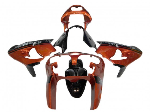 2000-2001 Kawasaki ZX9R Motorcycle Fairing - Orange Black Canada Websites