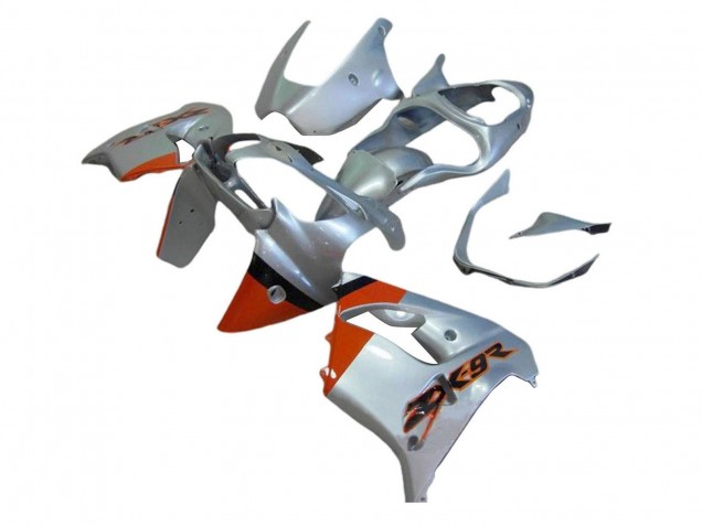 2000-2001 Kawasaki ZX9R Motorcycle Fairings - Silver Red Canada Websites