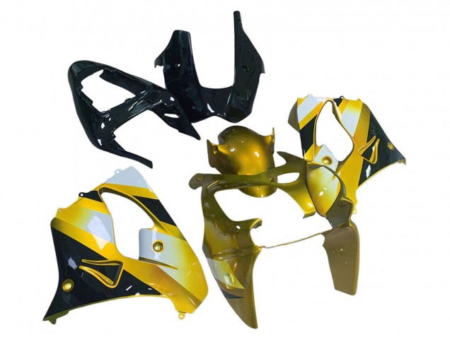 2000-2001 Kawasaki ZX9R Motorcycle Fairings - Gold White Black Canada Websites