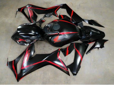2019-2020 Honda CBR650R Motorcycle Fairings - Glossy Black Red Stripe Canada Websites