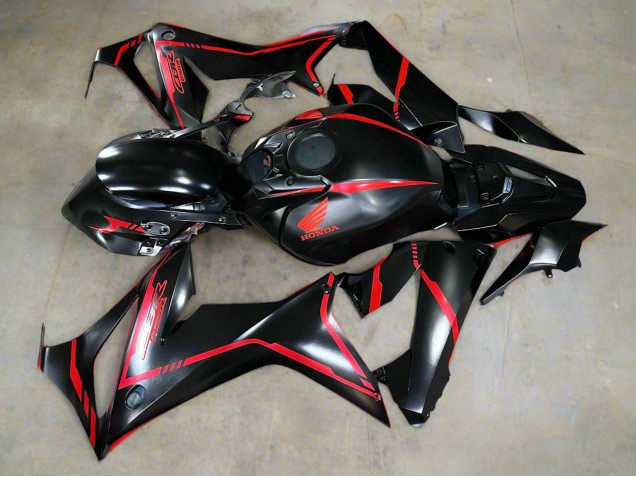 2019-2020 Honda CBR650R Motorcycle Fairings - Glossy Black Red Stripe Canada Websites