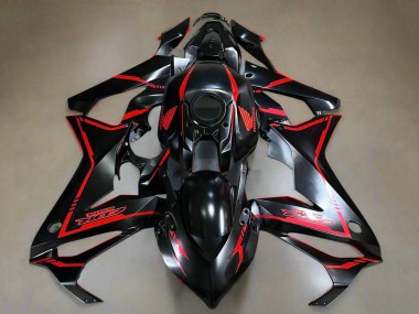 2019-2020 Honda CBR650R Motorcycle Fairings - Glossy Black Red Stripe Canada Websites