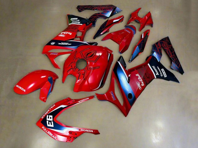 2019-2020 Honda CBR650R Motorcycle Fairings - Red White Dark Blue HRC Pull&Bear 93 Canada Websites